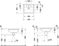     DURAVIT STARCK 3 550460 ., .  . 03105500001