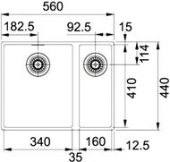  Franke SIRIUS SID 160 (560440201) 1,5 ,  , Fragranite+,  125.0443.364