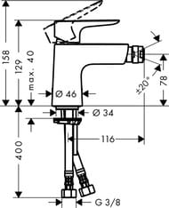  Hansgrohe Talis E 71721000  , ,    push-open, 