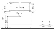    Duravit L-Cube 1200698480 2 , 1 .  .,   LC6939O181