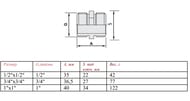  VALTEC .  1/2"1/2", VTi.582.I.0404