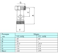    VALTEC 1/2"  3/4", "" VT.345R.N.05