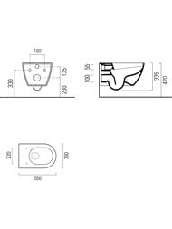   GSI PURA  (550360)   Swirlflush, bistro matt 881516