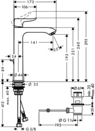  Hansgrohe Metris 31183000        , 