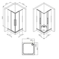   AM.PM Func Square Slide 8788782000  ./  W84G-403-9090-