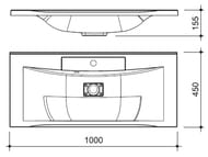    Caprigo / (1000x450x155) ,  OW15-2221-R800