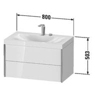    Duravit XViu 800503480 2 ,  / XV4615OB122C