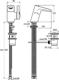 !*Ideal Standard CERASPRING    B8527AA   154, /