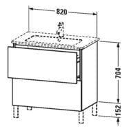    Duravit L-Cube 820704481 , 2 ,   LC662601818