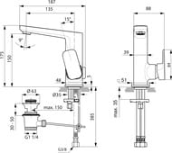 Ideal Standard Lux TONIC II    A6332AA ,  150, /, 