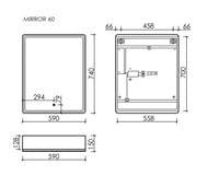 - SANCOS Mirror (590150740) ,LED-., .,  MI60ECH