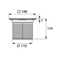   TECEdrainpoint 150 "quadratum"   ,   3660008