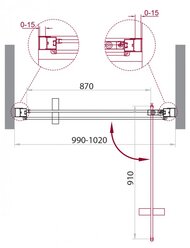    BelBagno Marmi 10001950 MARMI-B-1-100-C-Cr  ,  