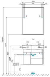   AQUATON  65 1A237002BV010 650x150x810 1 , 2 . .  