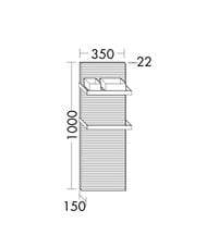   Burgbad Fiumo 350100022  2 , /  WAAU035FOT52