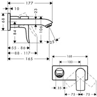  Hansgrohe Metris 31085000  , , ,  165, 