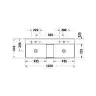   Duravit DuraSquare 1200470 2 ,  ,  WG 23531200411