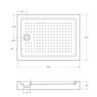    CEZARES (1100800150)  TRAY-A-AH-110/80-15-W