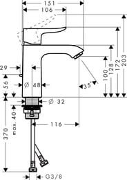  Hansgrohe Metris 31203000 LowFlow 3,5/,    .   