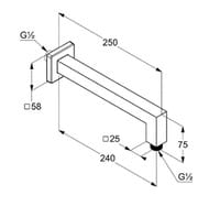  KLUDI A-QA    250, ,  58,  6654305-00