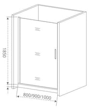   GOOD DOOR BAS PANDORA DR-100-C-CH (100185) .,  / 