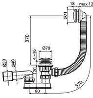     RAVAK X01377 CLICK CLACK  570 