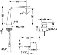    Duravit D.1 M ,   t,  ,  D11100007010