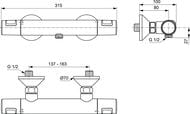 Ideal Standard CERATHERM T25    A7201XG , ,  