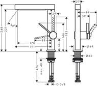  Hansgrohe Finoris 76060700  ,  ,  