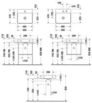  Duravit DuraSquare 500470 1 .  ,   2353500041