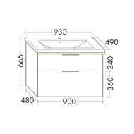    Burgbad Eqio 930490665 , 2 , LED,  SEZA093F2009C001