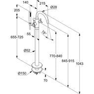  KLUDI NOVA FONTE Puristic  /, , ,.  205903915