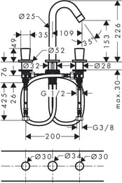  Hansgrohe Logis 71133     3 ,   ,