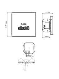  Systeme Electric ARTGALLERY USB A + -C 45, .. QC,PD, , GAL001229