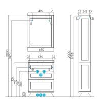    AQUATON  65  1A1946K0LBPR0 650x447x734 , 3 ,  