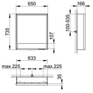 - Keuco Royal Lumos 650x735x166 , ,,,. 14301171101