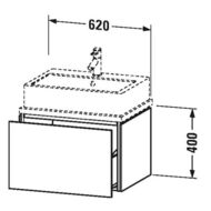      Duravit L-Cube 620400477 1 ,   LC580002222