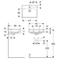  Geberit Smyle Square (450360160) , .     500.222.01.1