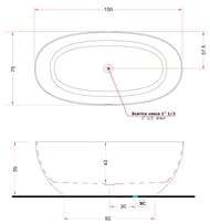  Gruppo Treesse Vera 1500720550 , Solid Surface,   V065BO