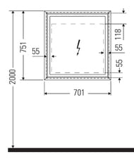 - Duravit L-Cube (650700154) ,  ,   LC7650R18180000