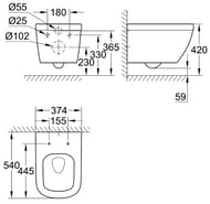  Grohe Euro Ceramic 3932800H  (374316540) ,   PureGuard