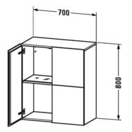  Duravit L-Cube 700800363 , 1 ,   LC117701818