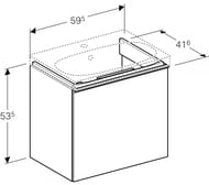    Geberit Acanto Compact (595x535x416) ,   500.614.JK.2