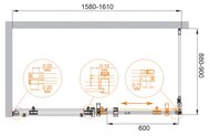   CEZARES STYLUS (1580-1610880-9001950) O-M-AH-1-160/90-C-Cr  /