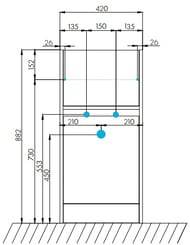    AQUATON  40 1A236001LH010 420x496x860   , 2 , 