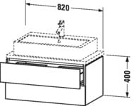      Duravit L-Cube 820400477 2 ,   LC580702222