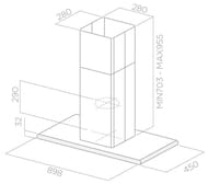  ELICA Galaxy Island BLIX/A/9045 LED, 900x450 , 12003/, 270, ./. PRF0017852B