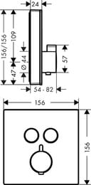  Hansgrohe ShowerSelect 15738400 , 2 ,  , /