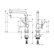  Hansgrohe Talis M54   270, 1jet, ,   . 72840340