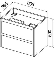    BelBagno KRAFT 39 (610390515) , Bianco Opaco 39-600/390-2C-SO-BO